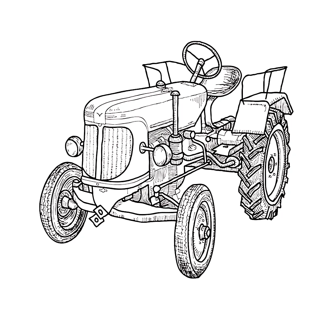 Tractor coloring pages & books 100% free and printable!