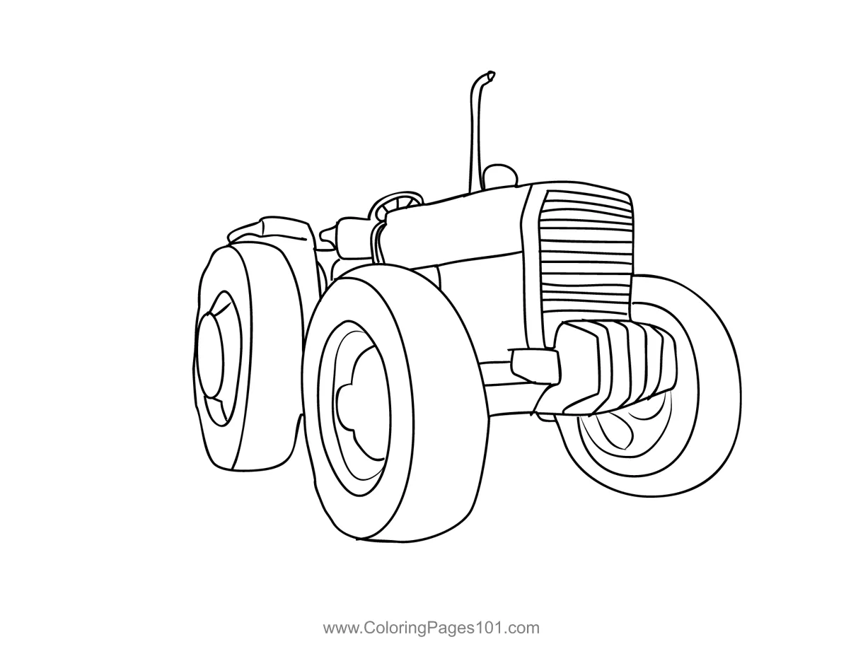 Farming for kids free tractors printable printable coloring page