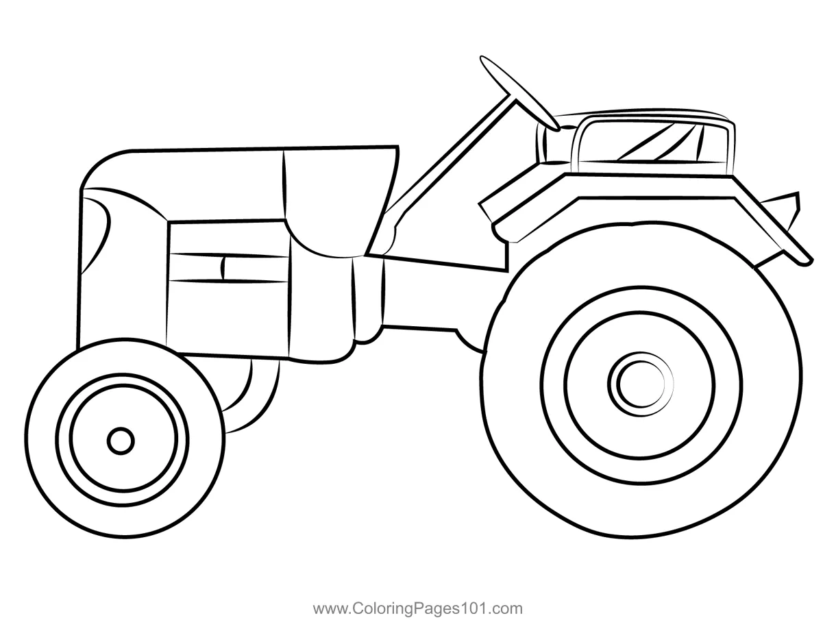 New for kids free tractors printable coloring