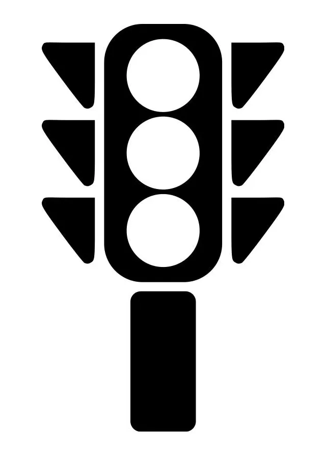 Coloring page traffic light free printables img 19268