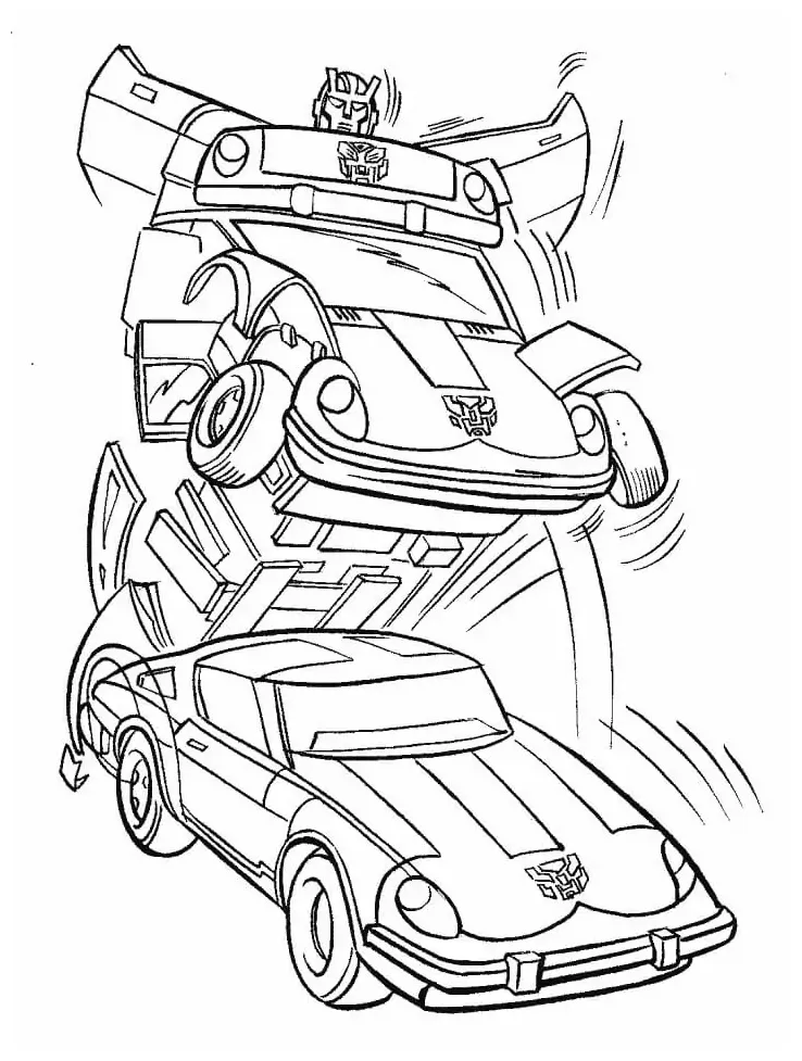 Transformers coloring page
