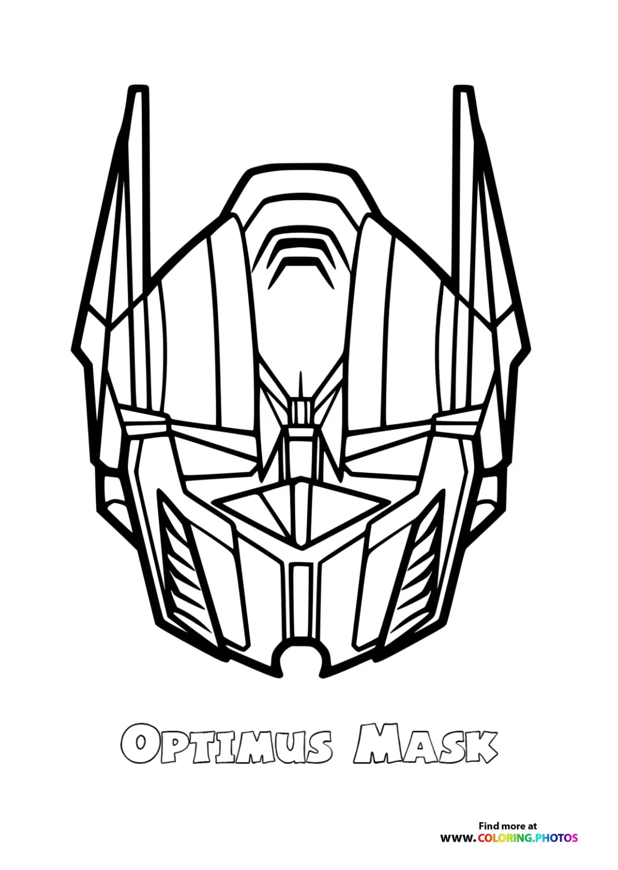 Transformers one coloring pages for kids