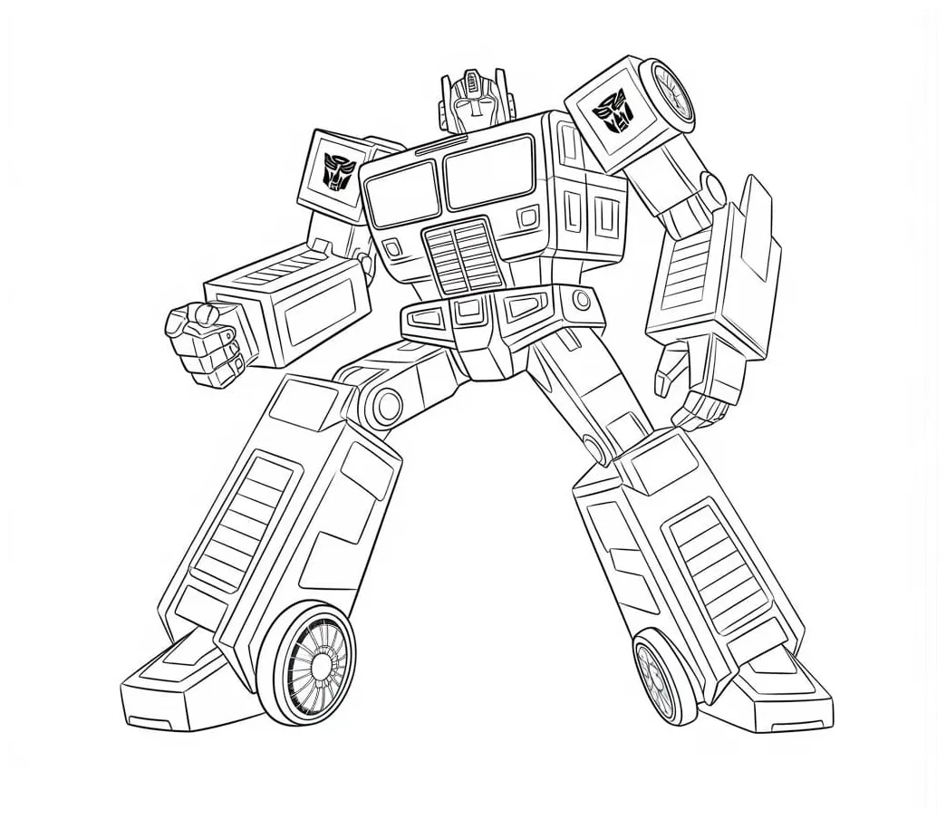 Transformers free coloring page download, print or color online for free