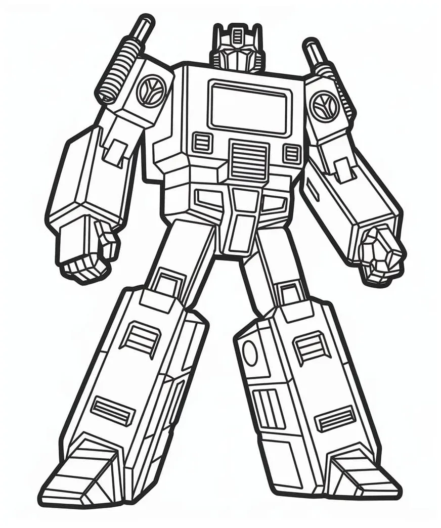 Transformers is awesome coloring page download, print or color online printable coloring page