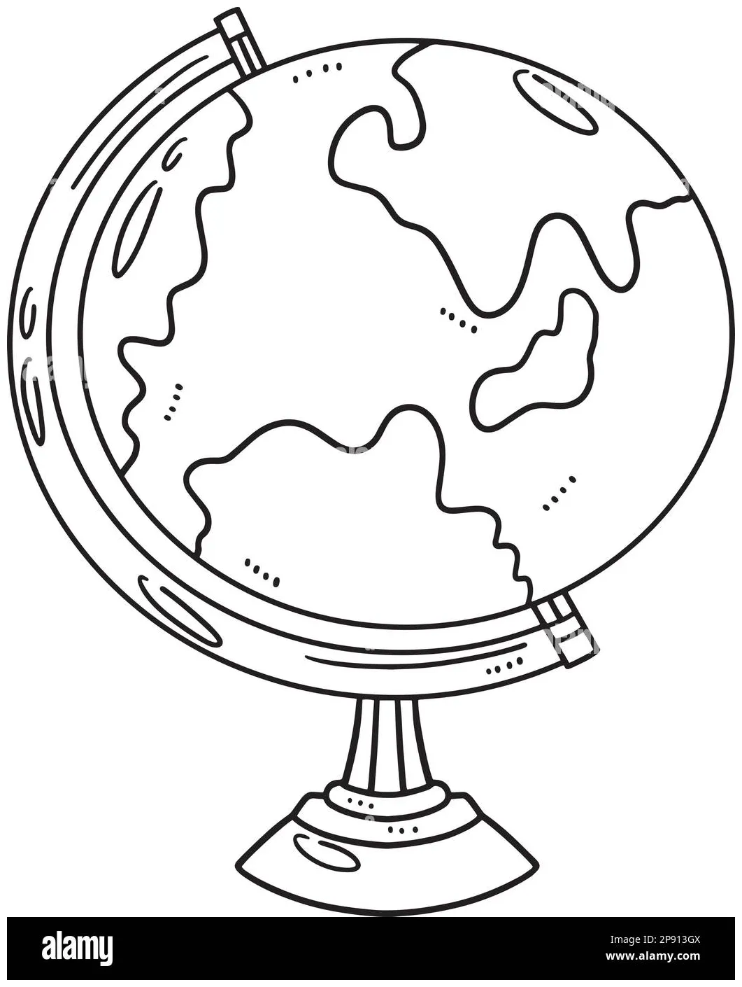 Earth globe coloring page coloring pages