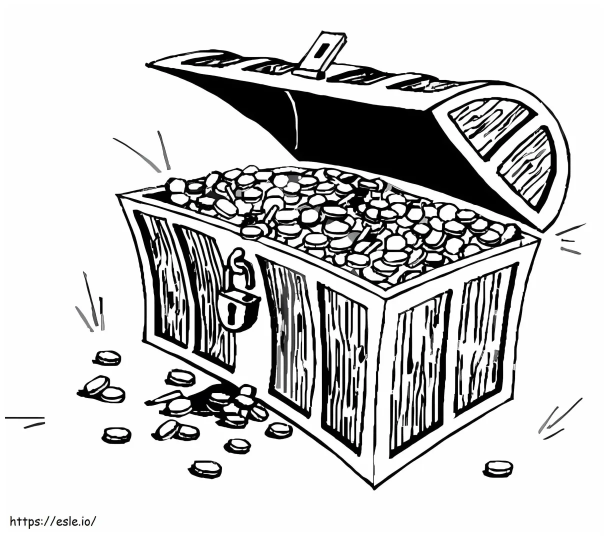 Treasure Chest 3 coloring page