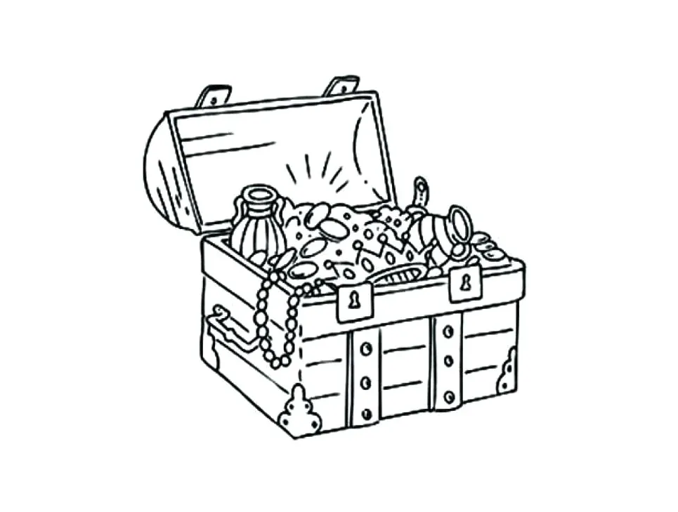 Treasure coloring page at getcolorings free printable colorings