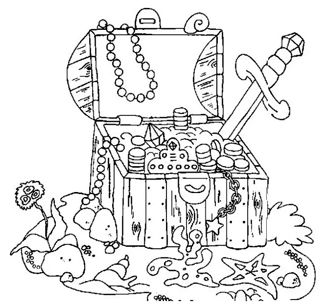 Treasure coloring page at getcolorings free printable colorings