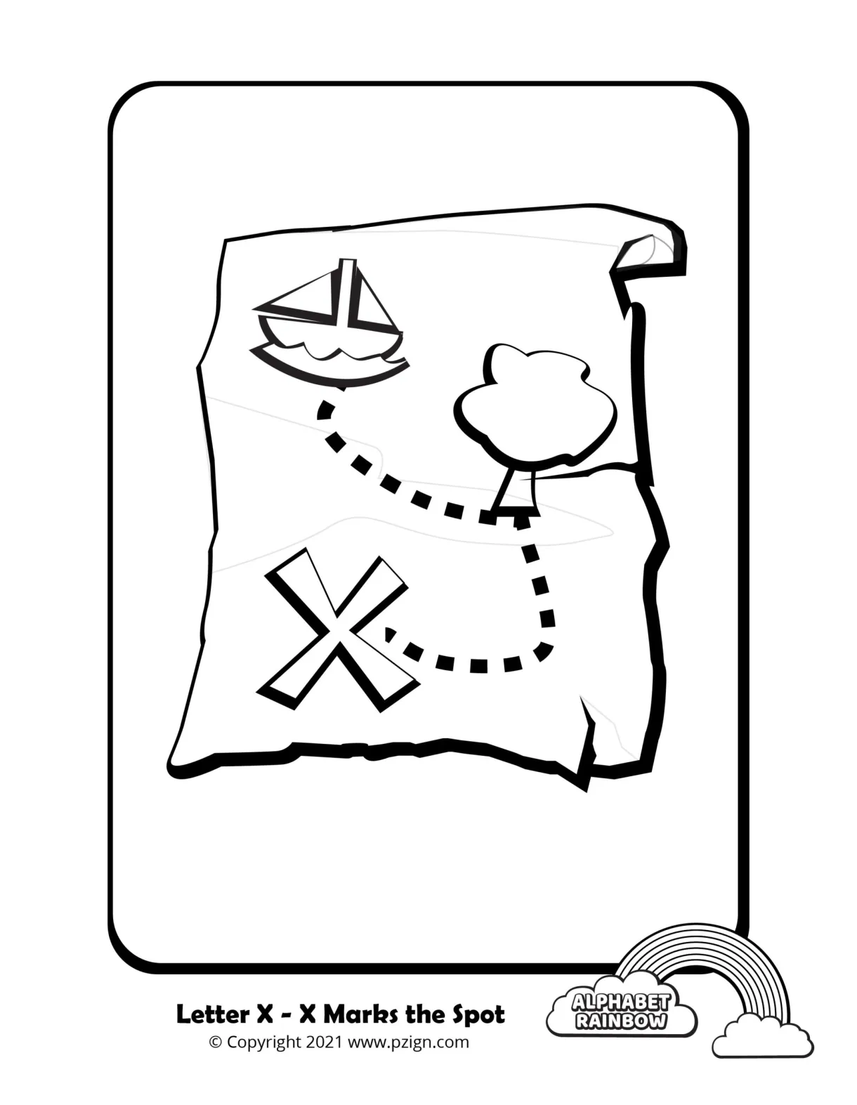 X marks the spot coloring page santiago of the seas jumbo coloring