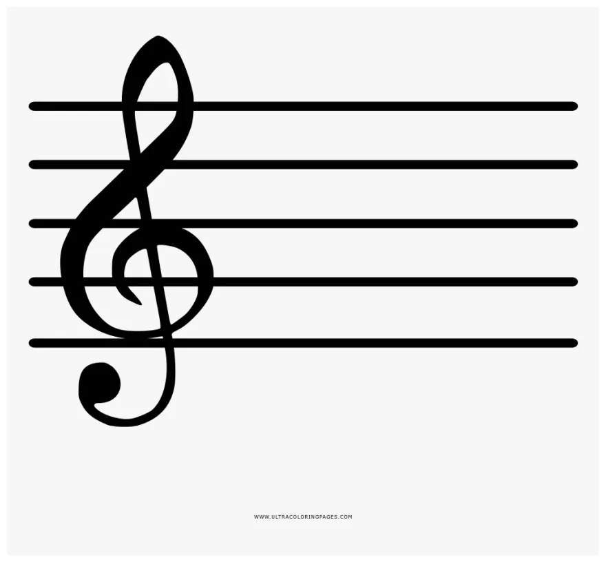 G clef in music, png download kindpng