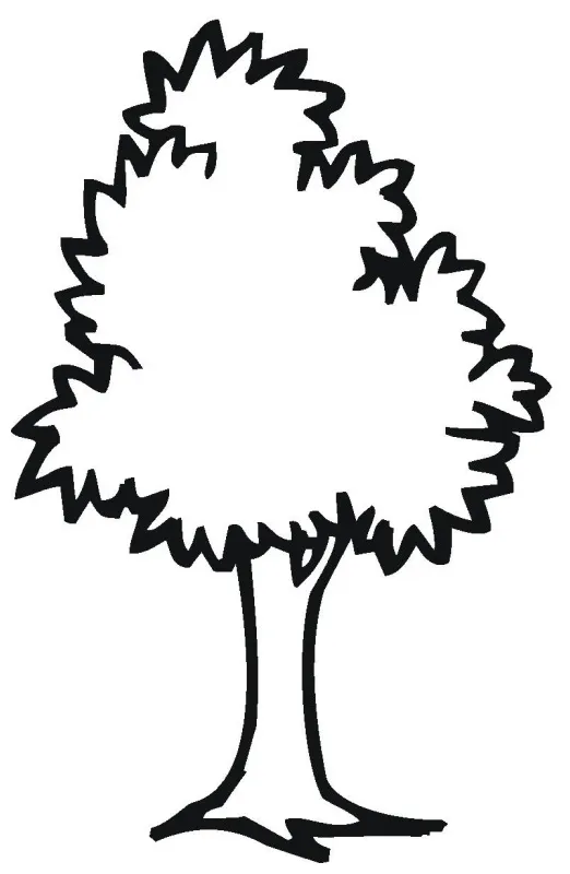 Tree 5 coloring page
