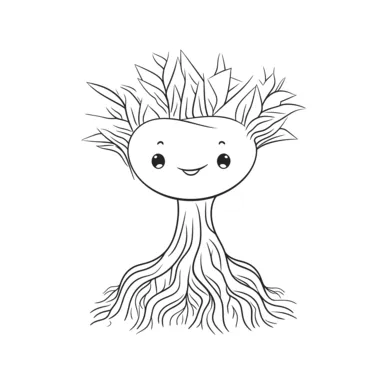Root coloring page png transparent s vector files printable coloring page