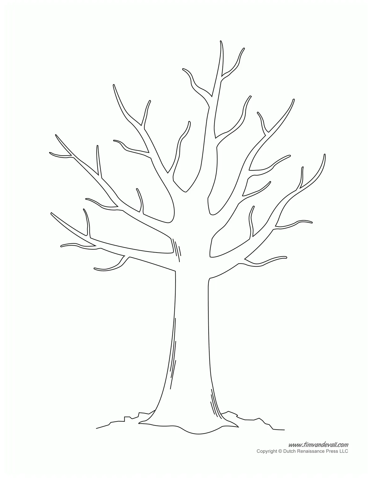 Coloring pages of leaves for trees coloring home