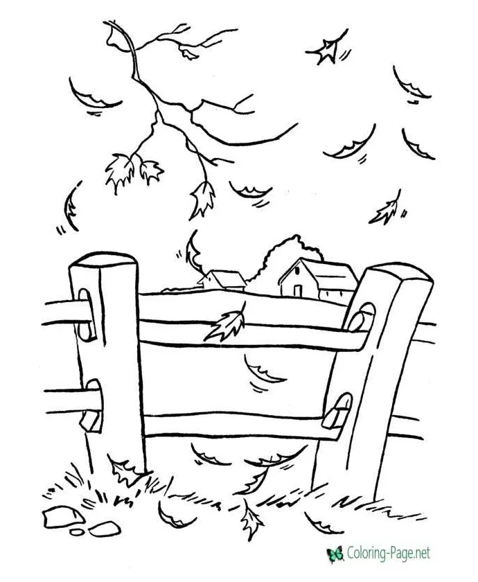 Tree leaves coloring pages printable coloring page