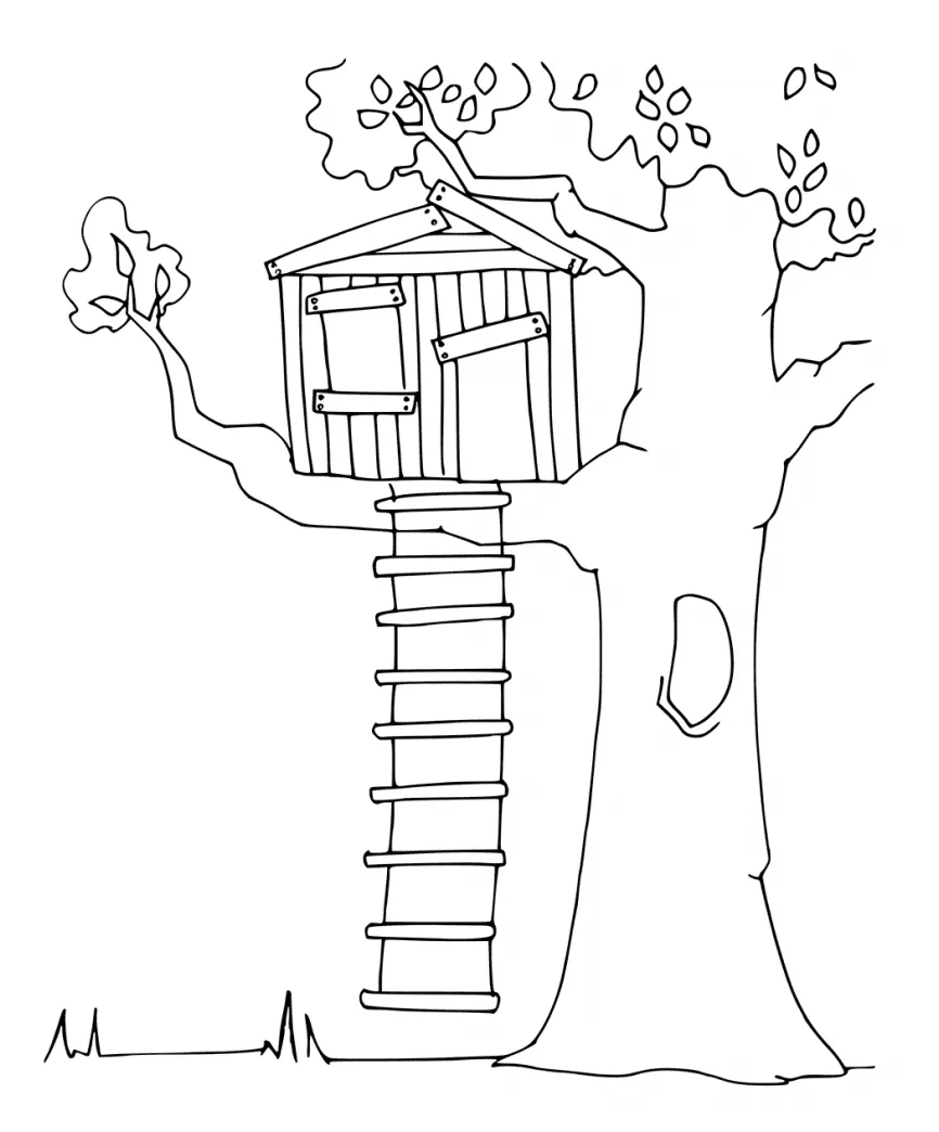 Treehouse coloring pages best coloring pages for kids