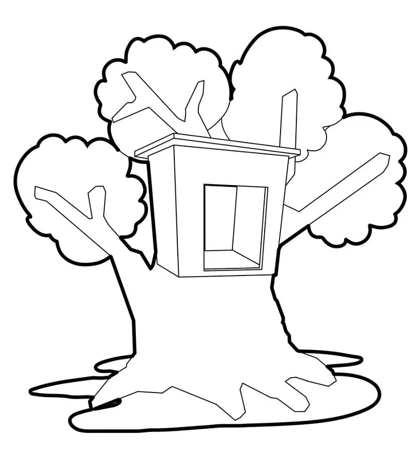 Treehouse 8 coloring page free printable coloring pages for kids