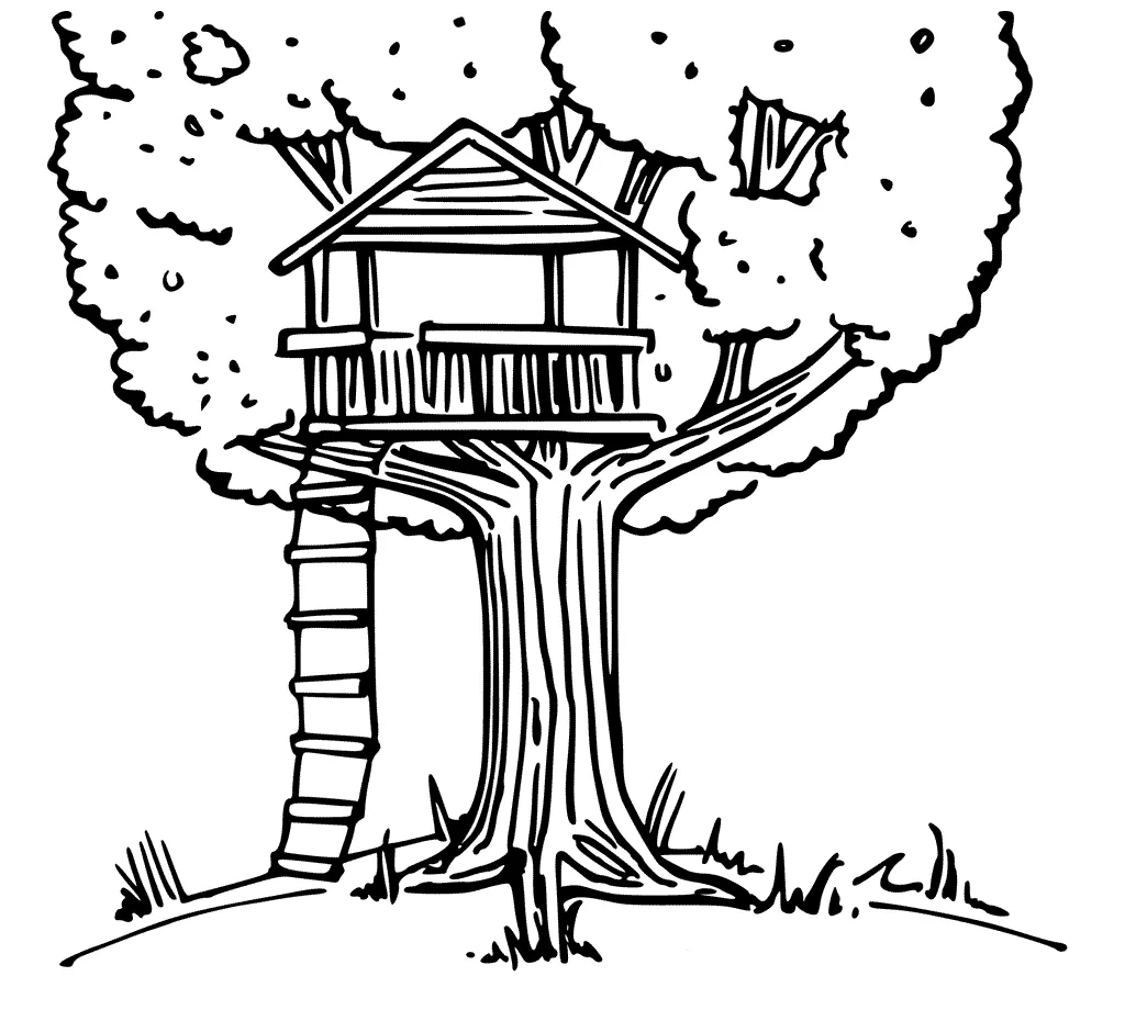 Treehouse coloring pages best coloring pages for kids