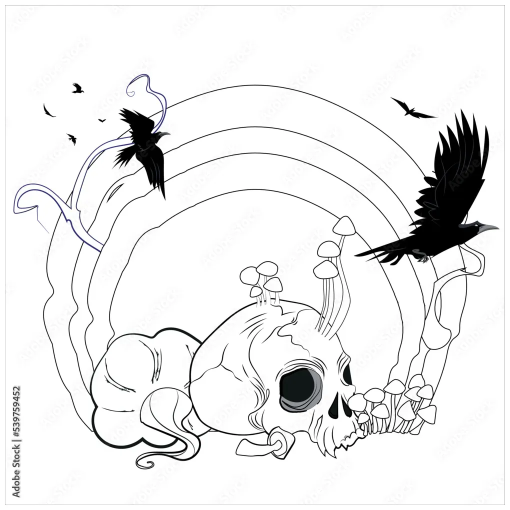 Trick or treat coloring page. halloween coloring page for kids. cartoon