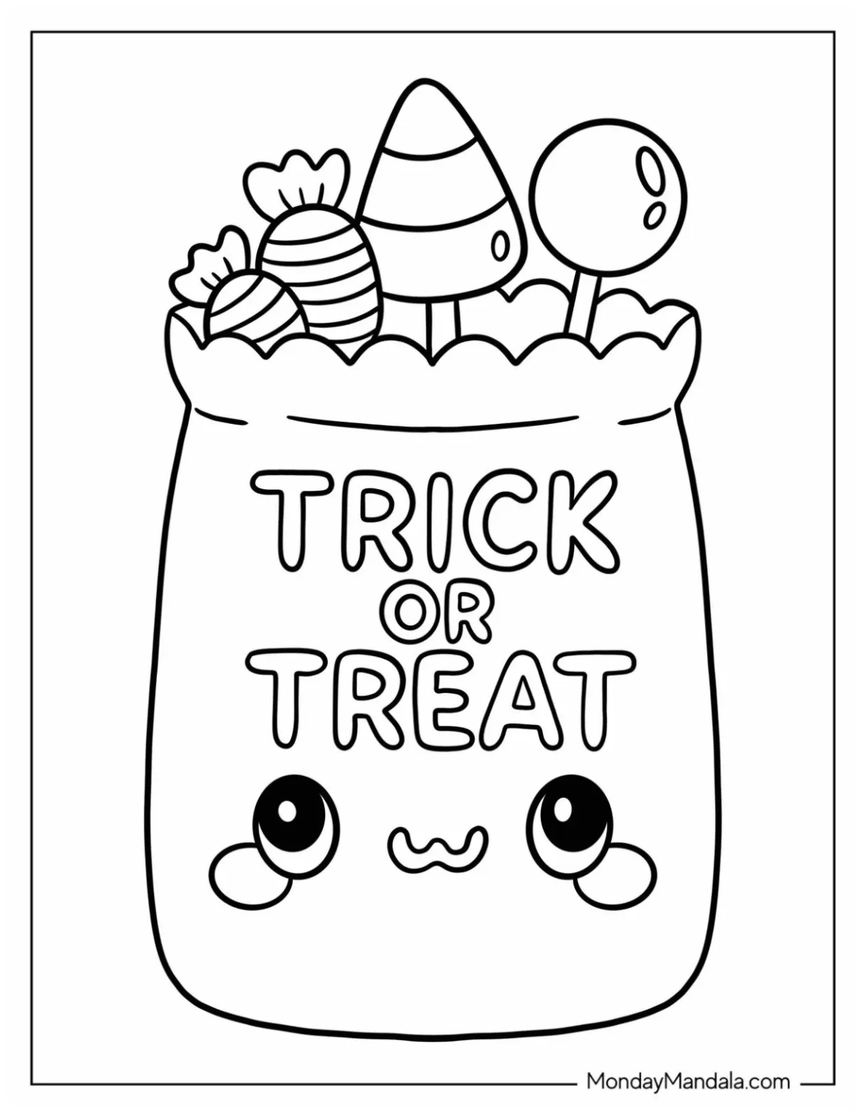41 trick-or-treat coloring pages free pdf printables