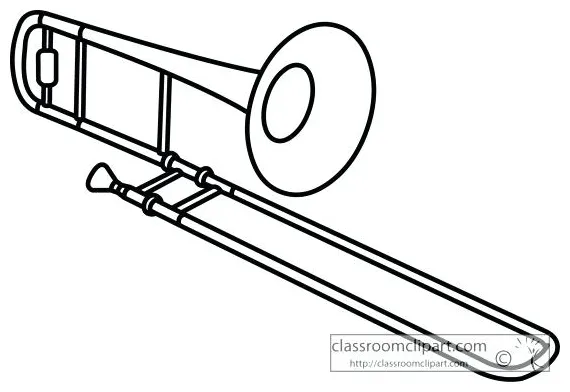Trombone Coloring Page at GetColorings.com | Free printable colorings