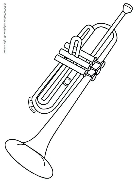 Trombone Coloring Page at GetColorings.com | Free printable colorings