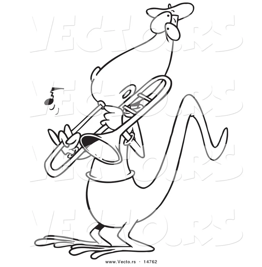 Trombone Coloring Page at GetColorings.com | Free printable colorings