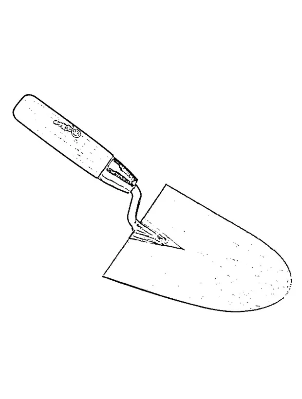Trowel coloring page funny coloring pages