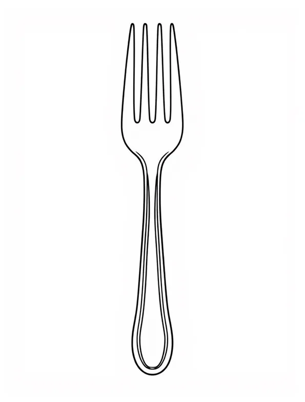 10+ free plate and fork coloring pages for fun creativity