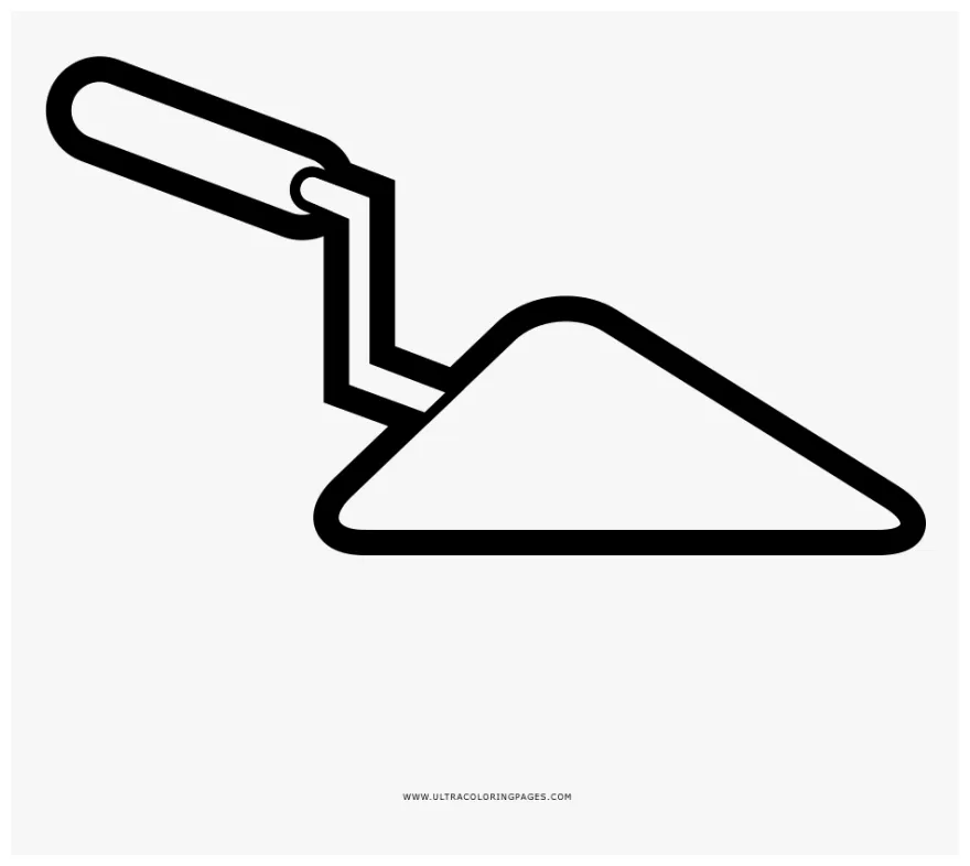 Trowel coloring page, png download , transparent png pngitem