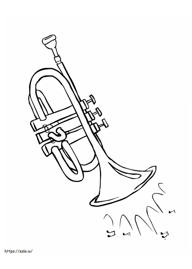 Trumpet coloring coloring pages free printable coloring pages for