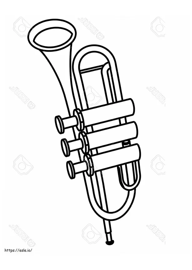 Trumpet Coloring Coloring Pages - Free Printable Coloring Pages for
