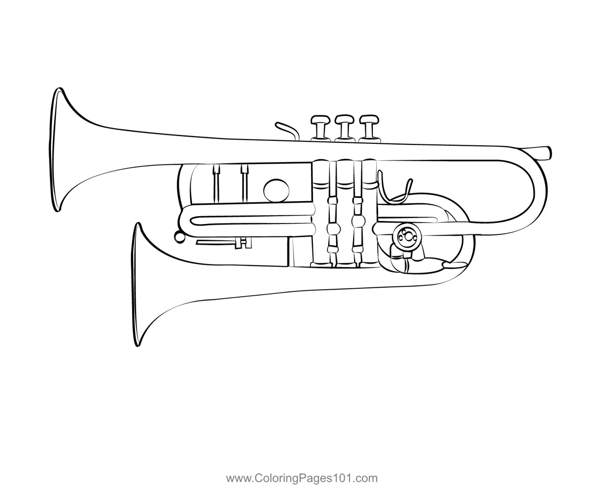 Double bell for kids free trumpet printable