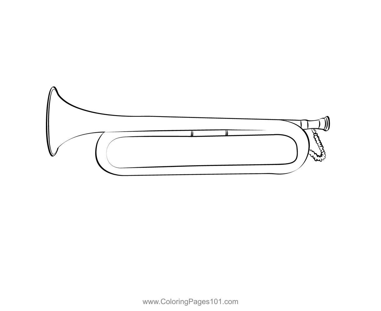 India for kids free trumpet printable coloring