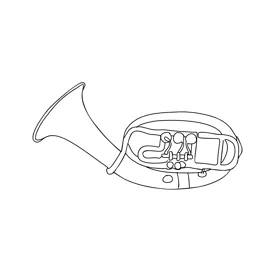 Sousaphone for kids free tuba printable coloring