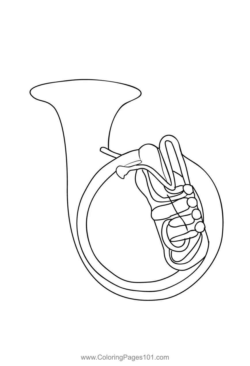 Helicon for kids free tuba printable coloring printable coloring page