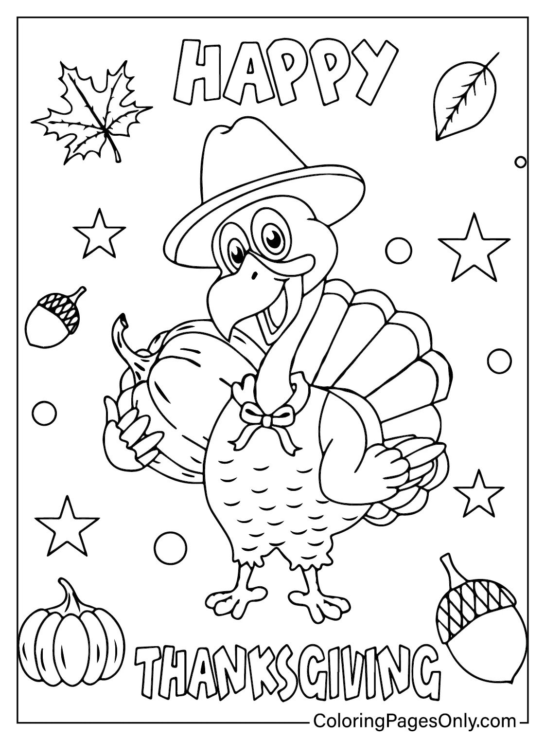 118 Turkey Coloring Pages - ColoringPagesOnly.com