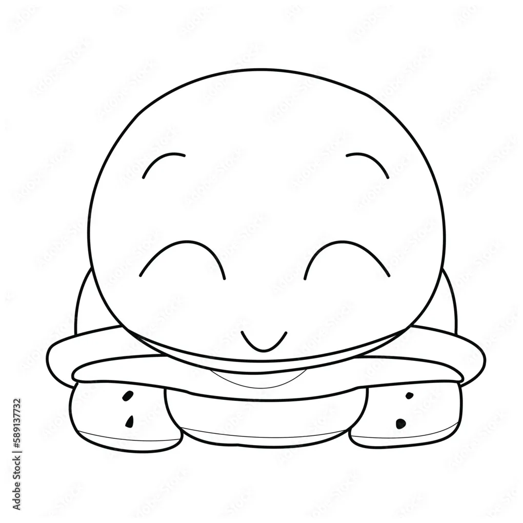 Cartoon . coloring page or book for kids. hand
