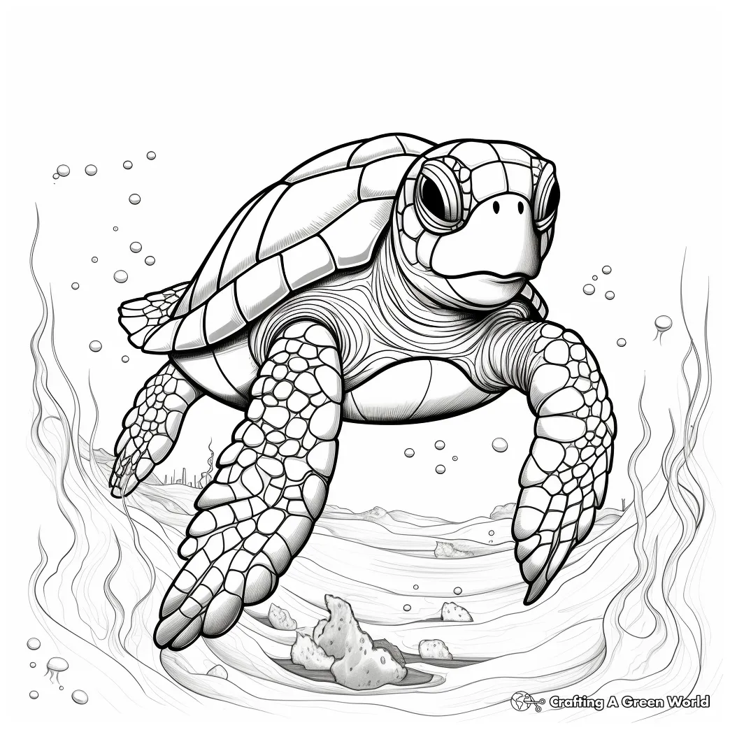 Unleashing creativity coloring turtle pages
