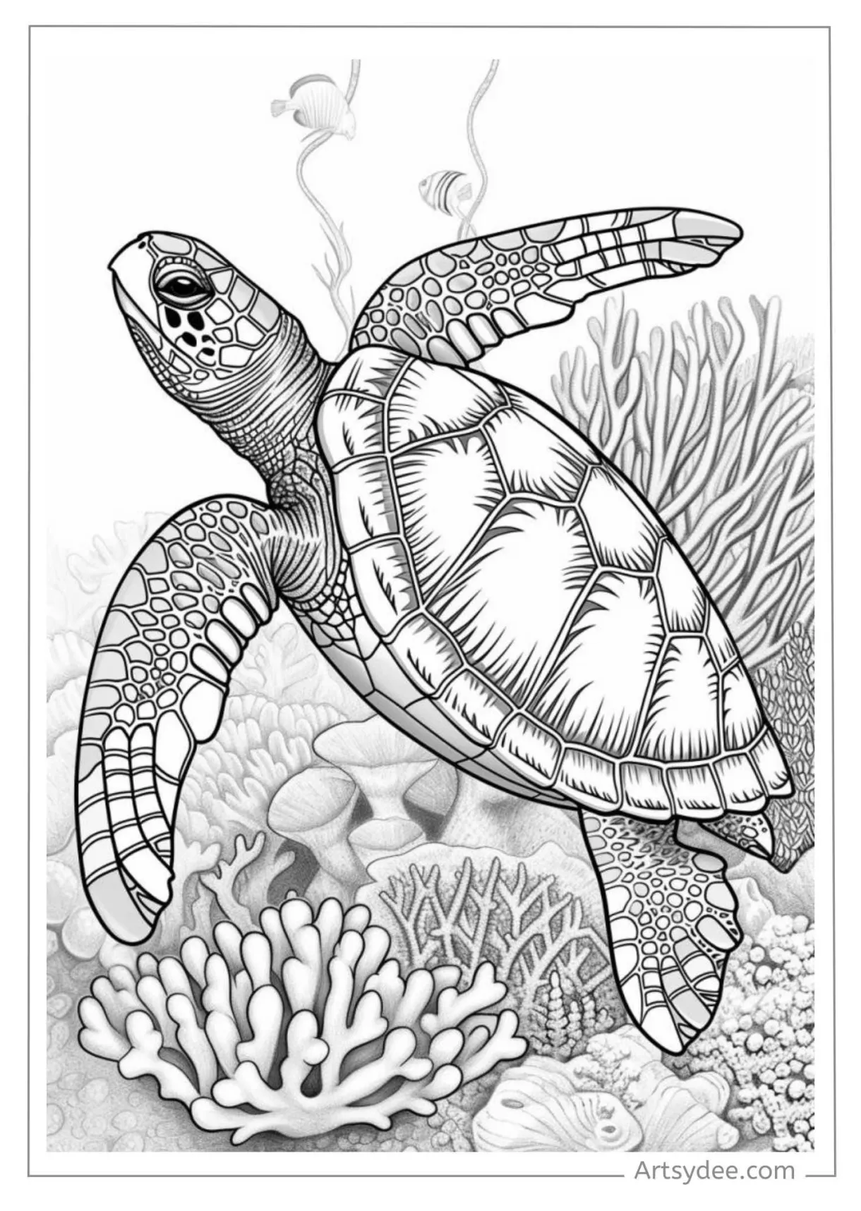 30 free printable turtle coloring pages dive into art with these fun