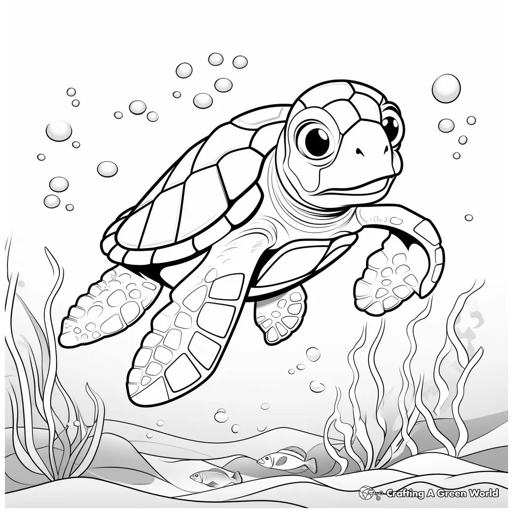 Free sea turtle coloring page fun & easy! free coloring pages to print