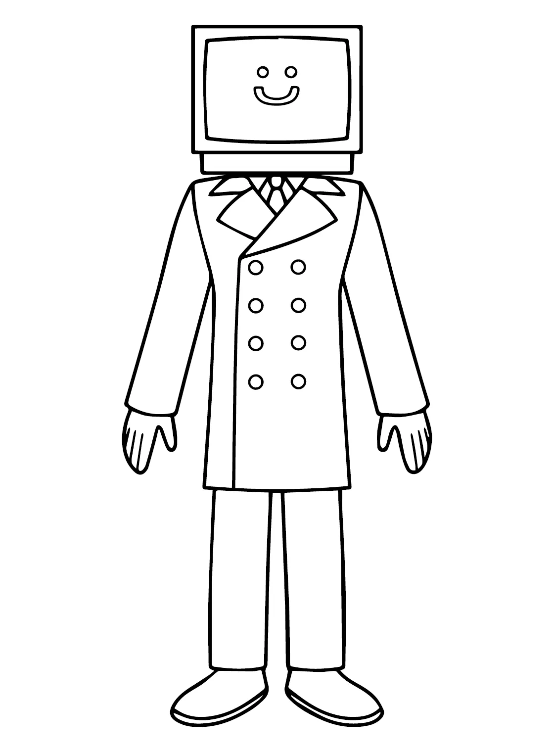 Tv man coloring pages coloring nation