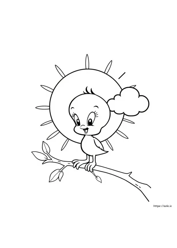 Tweety bird coloring page
