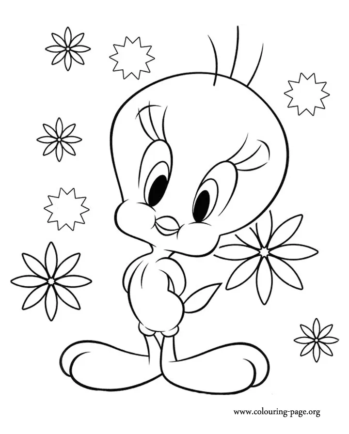 Free Printable Tweety Bird Coloring Pages - Coloring Home