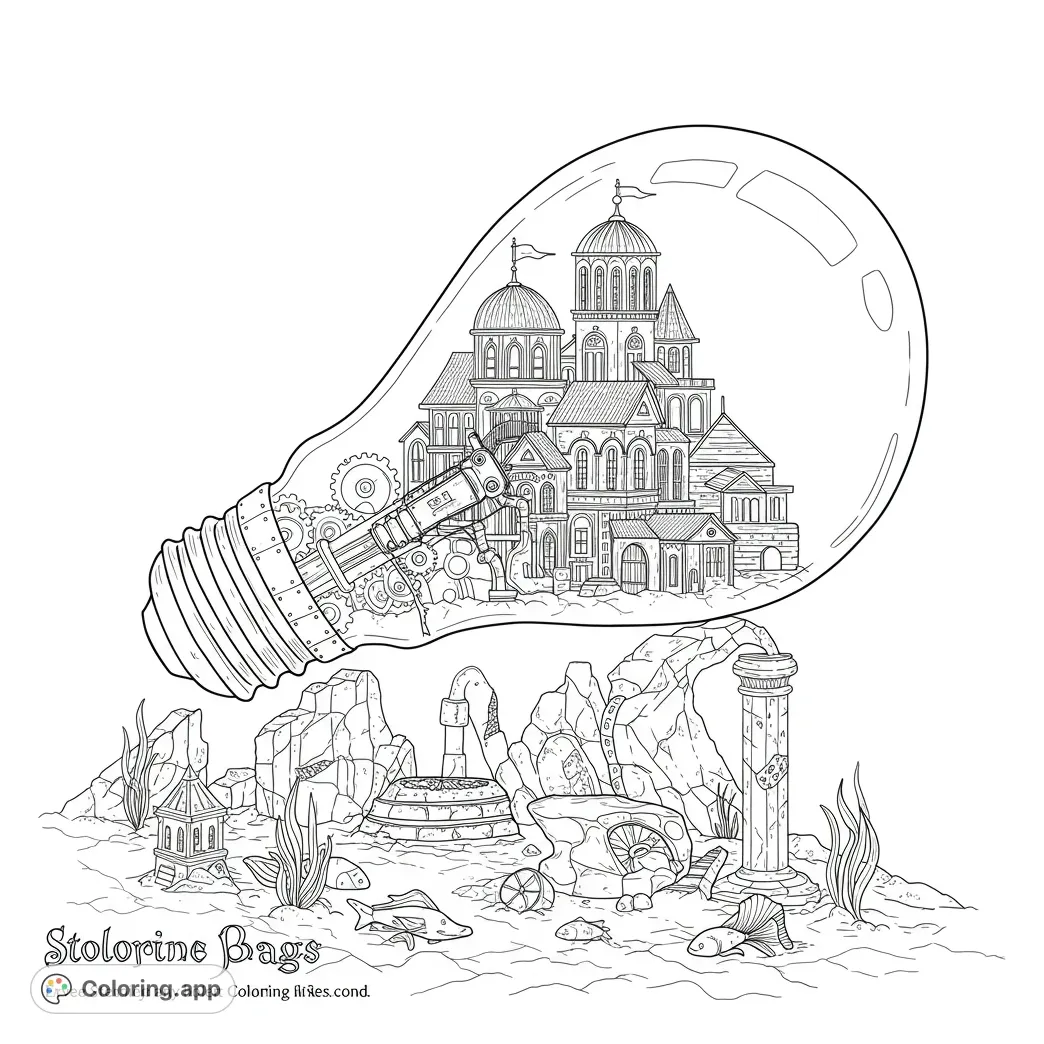 Steampunk coloring.app