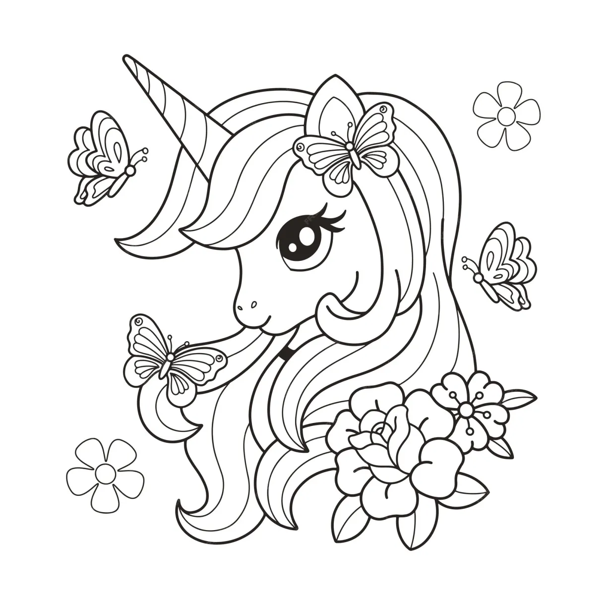 Beautiful Unicorn Adult Coloring Pages Coloring Pages