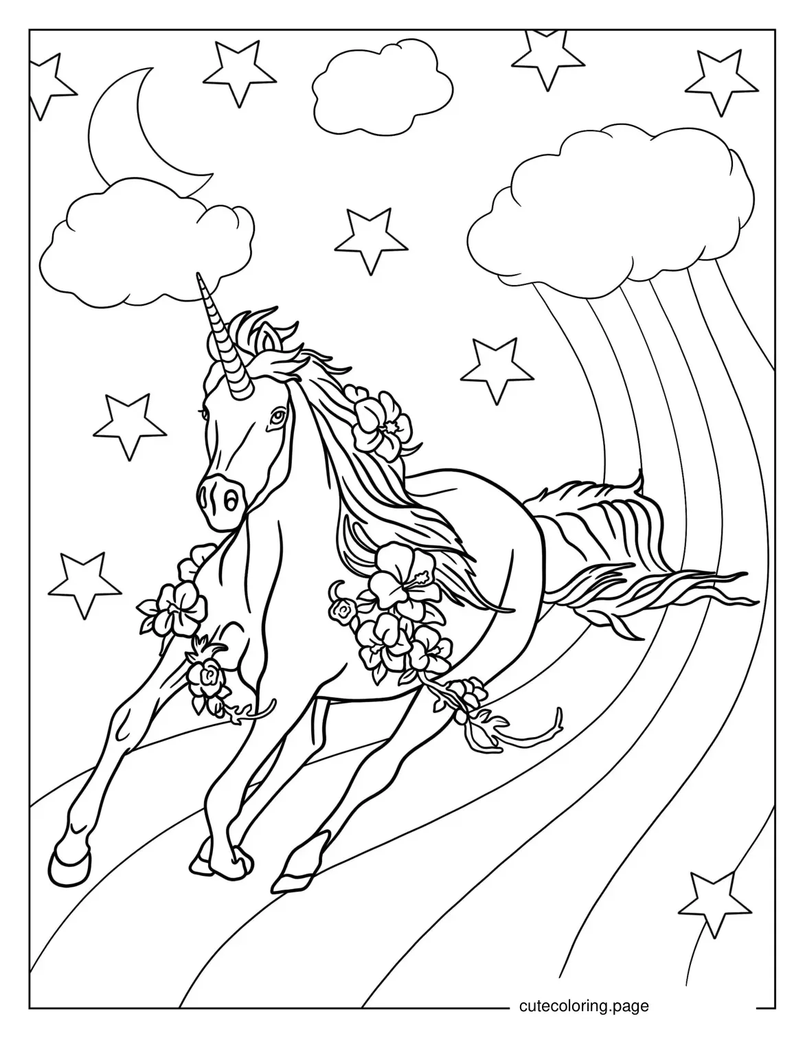 Unicorn coloring pages 74+ free printable coloring pages cute