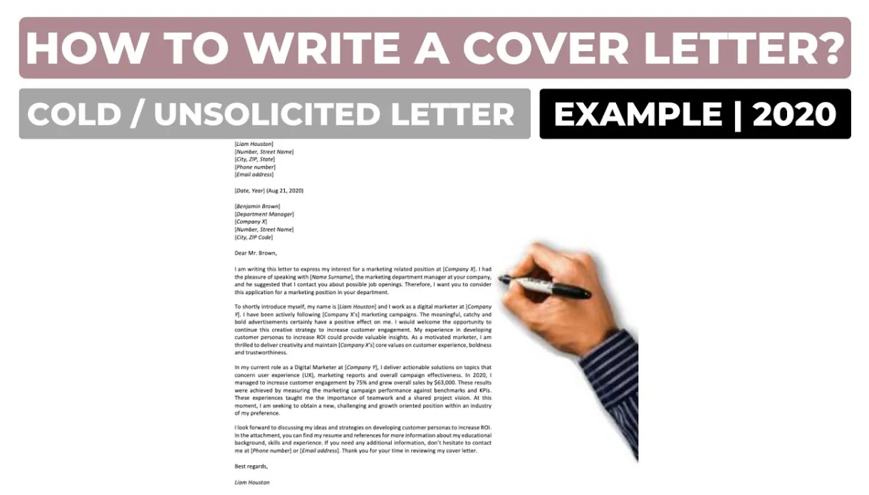 Unsolicited Cover Letter Template