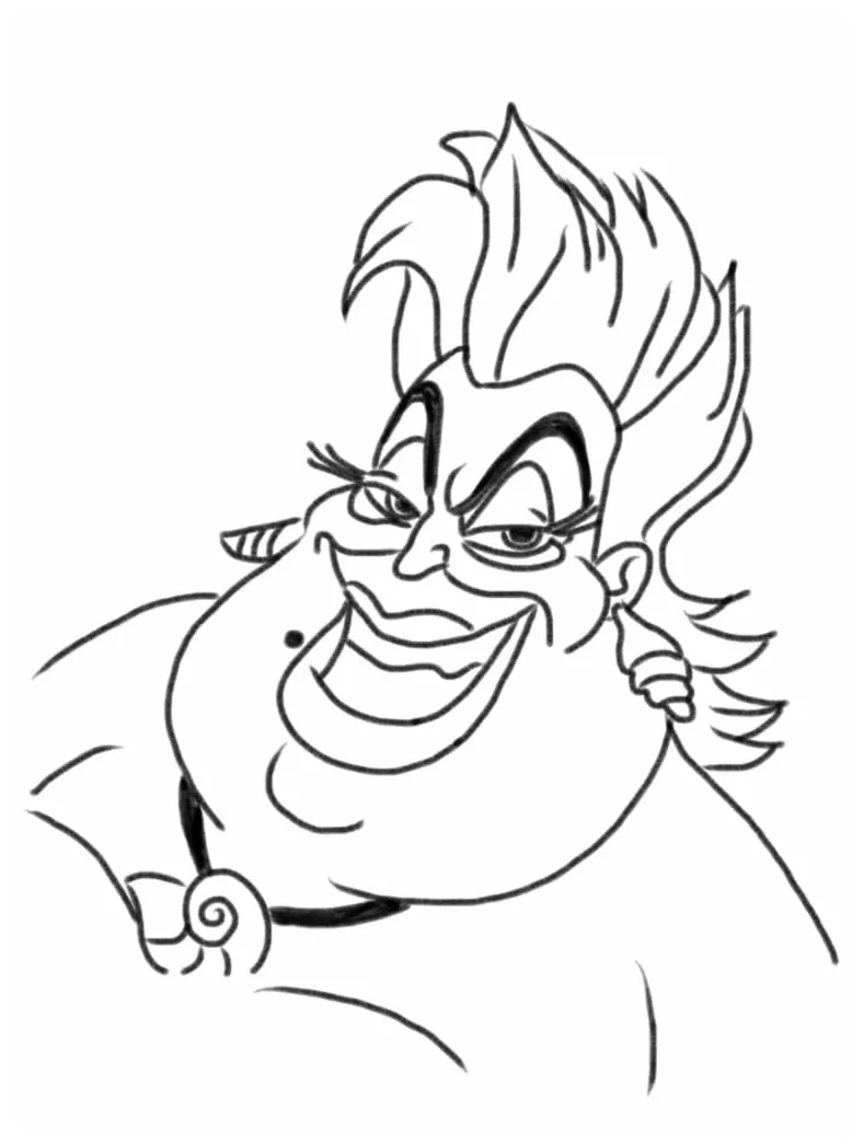 Ursula coloring page
