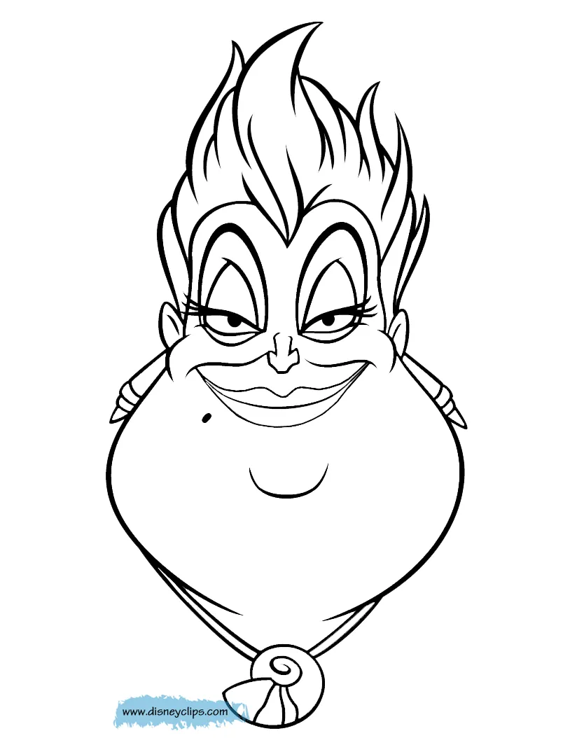 Ursula coloring pages to download and print for free