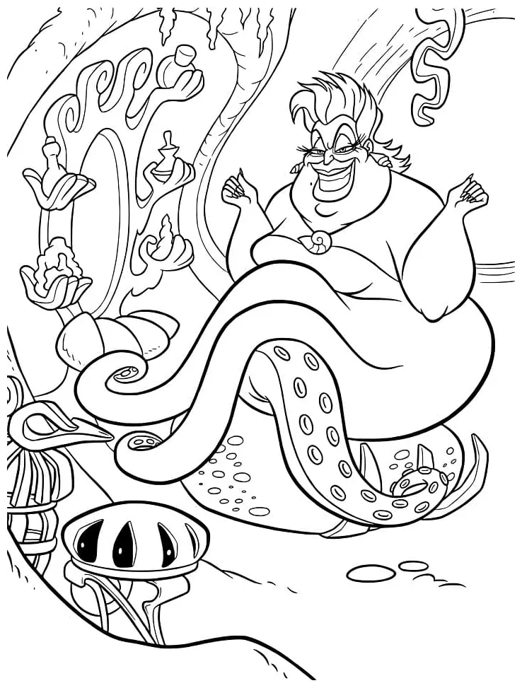 Ursula coloring page